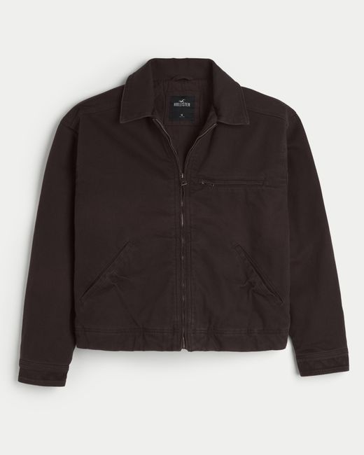 Hollister Workwear-Jacke aus Twill in Black für Herren