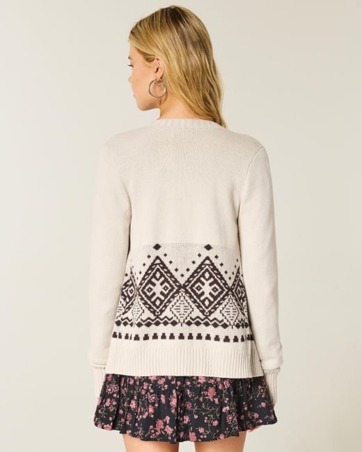 Hollister Natural Easy Fringe No-close Cardigan