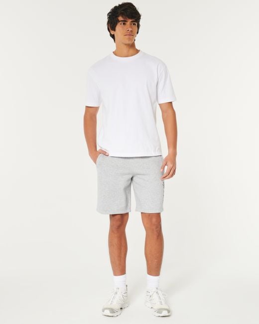 Hollister Fleece-Shorts mit Logo, 23 cm in Gray für Herren