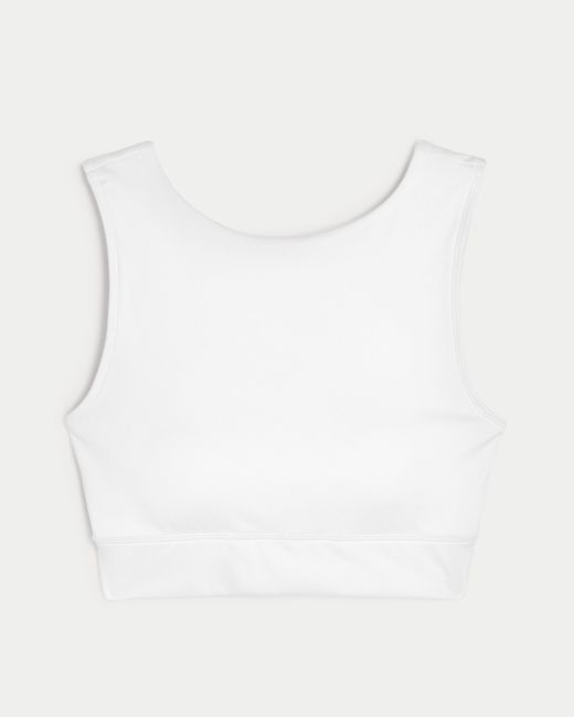 Hollister White Gilly Hicks Active Strappy Back High-neck Top