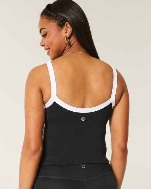Hollister Black Gilly Hicks Active Recharge Tanktop mit farblicher Absetzung