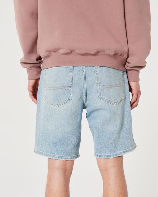 Hollister Lockere Jeans-Shorts mit heller Waschung, 23 cm in Blue für Herren