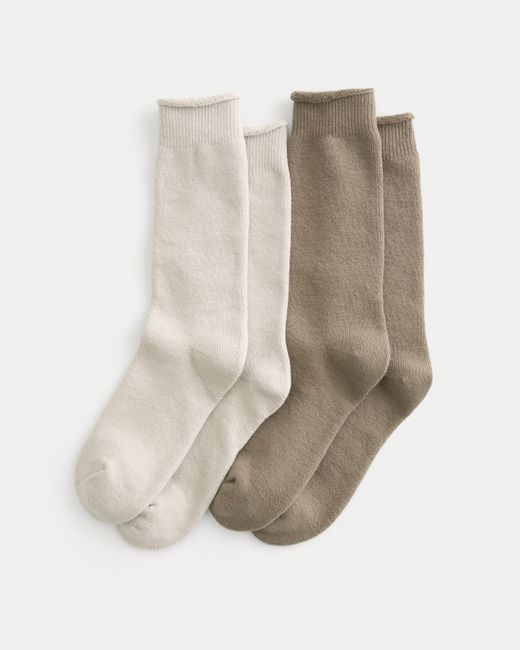 Hollister Natural Slouchy Socks 2-pack for men