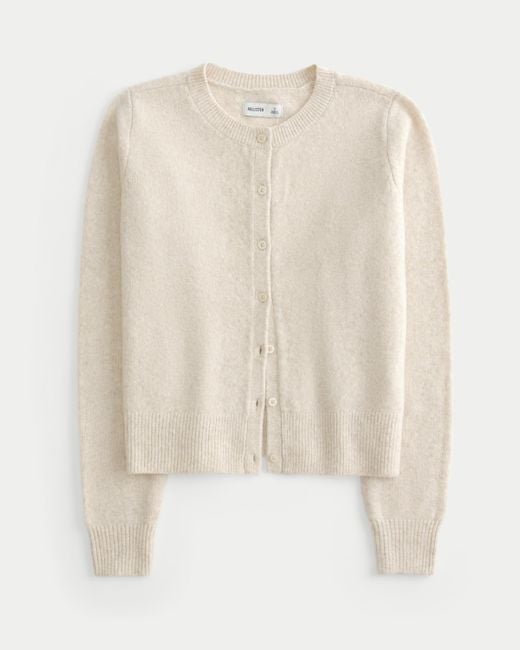 Hollister Natural Fy Cloud Crew Cardigan