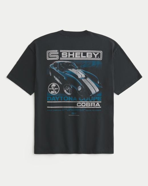 Hollister Kastiges Tee mit Shelby Cobra-Grafik in Black für Herren