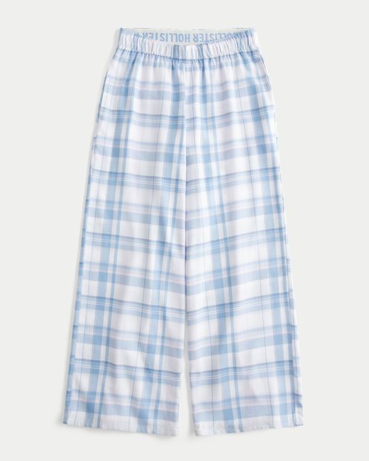Hollister Blue 24/7 Baggy Flannel Pajama Pants
