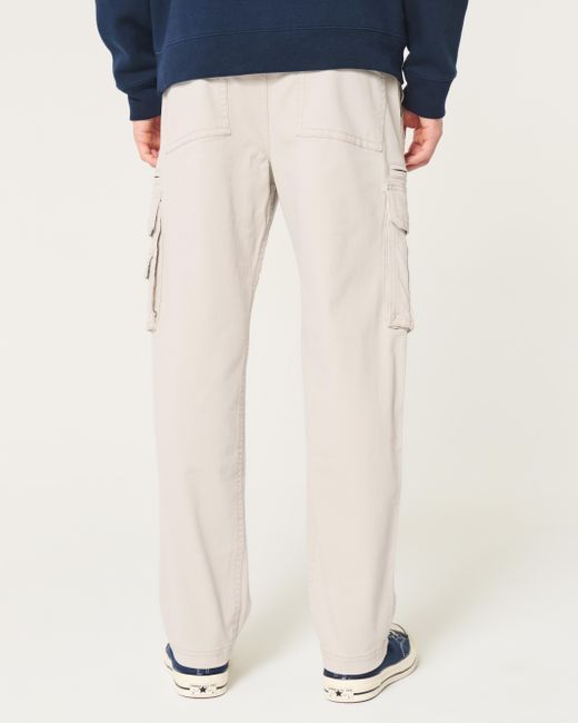 Hollister Natural Loose Heavyweight Cargo Pants for men