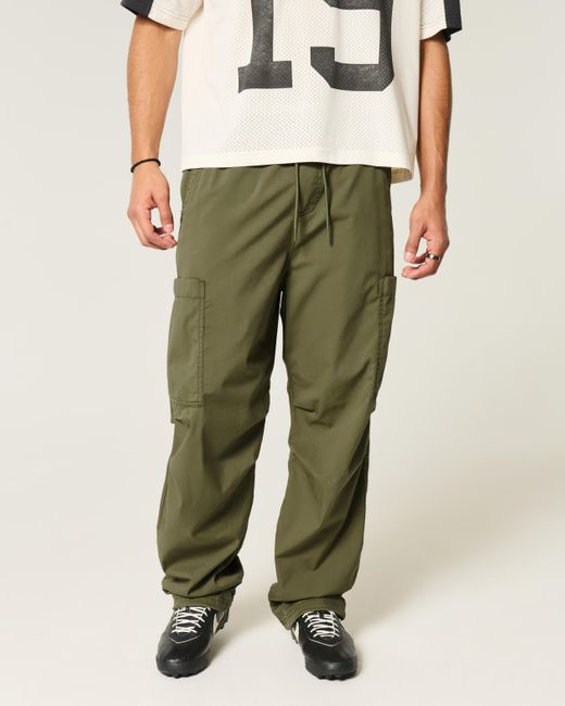 Hollister Baggy Utility-Hose zum Hineinschlüpfen in Green für Herren