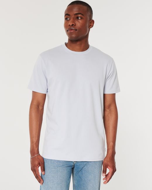 Hollister White Relaxed Cooling Tee for men
