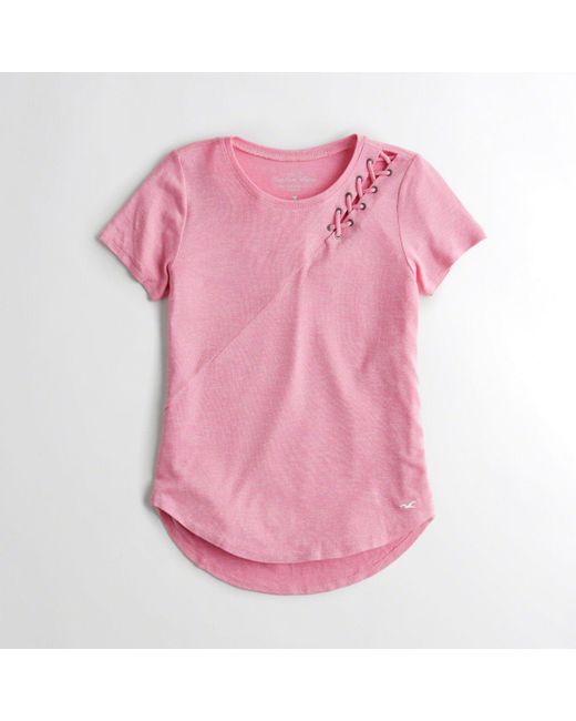 hollister must have crop baby tee