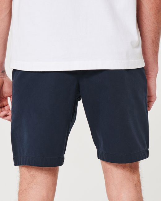 Hollister Flat-Front Shorts aus Twill, 23 cm in Blue für Herren