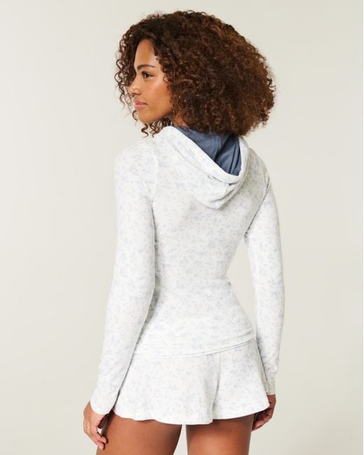 Hollister Blue Always Cozy Slim Hoodie