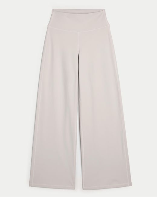 Hollister White Gilly Hicks Active Recharge Wide-leg Pants