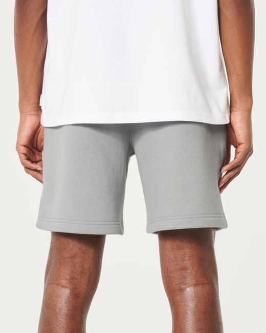 Hollister Gray Feel Good Fleece Shorts 7" for men