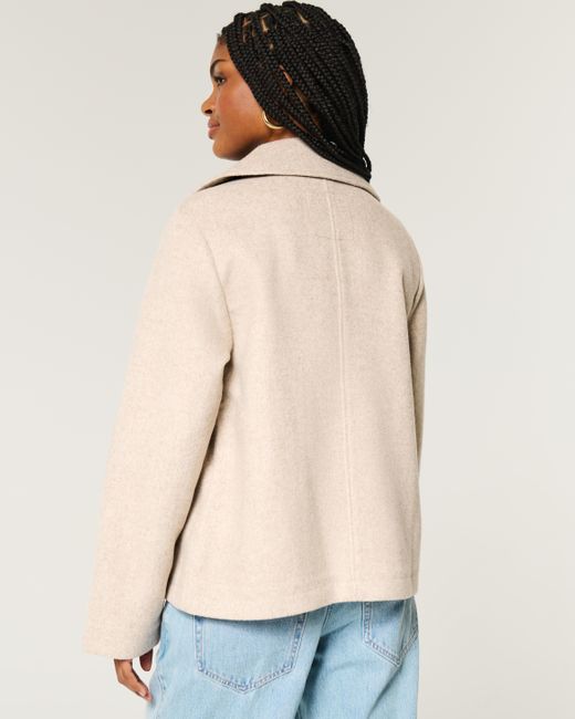 Hollister Natural Wool Blend Peacoat