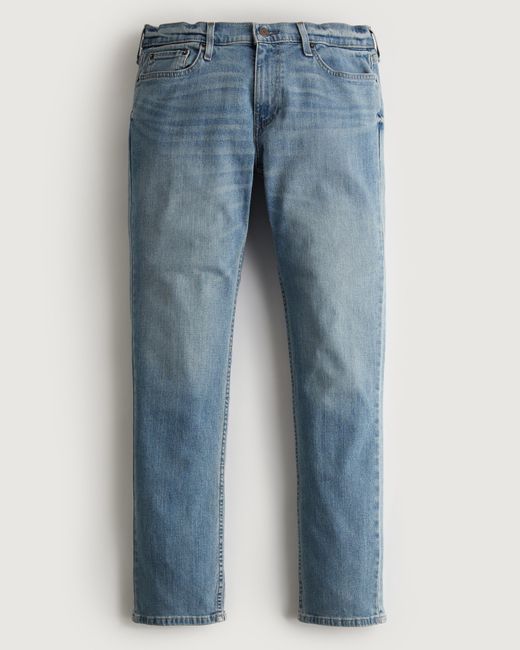Hollister Slim Straight Jeans in mittlerer Waschung in Blau für Herren |  Lyst DE