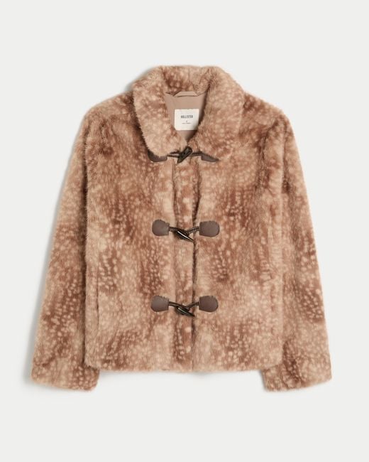 Hollister Brown Cozy Toggle Jacket
