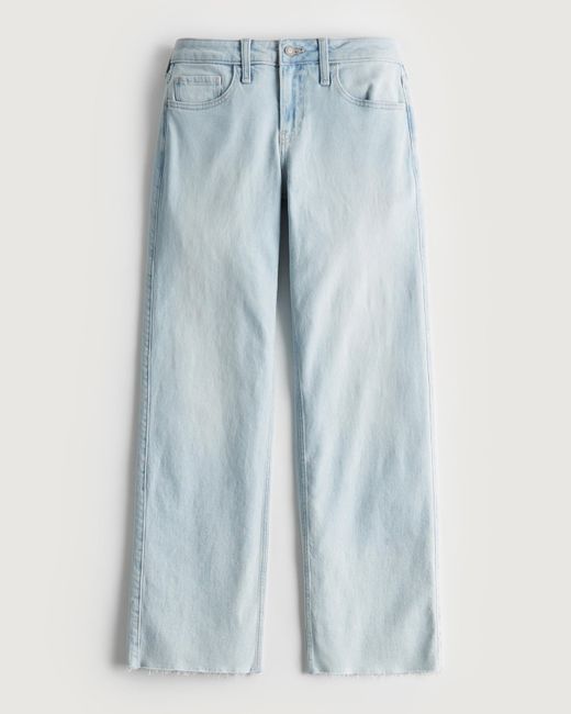Hollister Denim Lowrise Light Wash Y2k Baggy Jeans in Blue Lyst UK