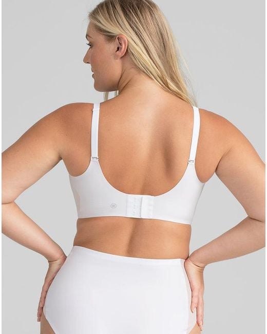 Honeylove White Crossover Bra