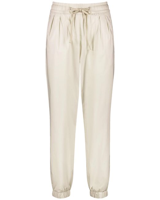 Gerry Weber White Jogginghose ka꞉ja jogg pant baumwolle