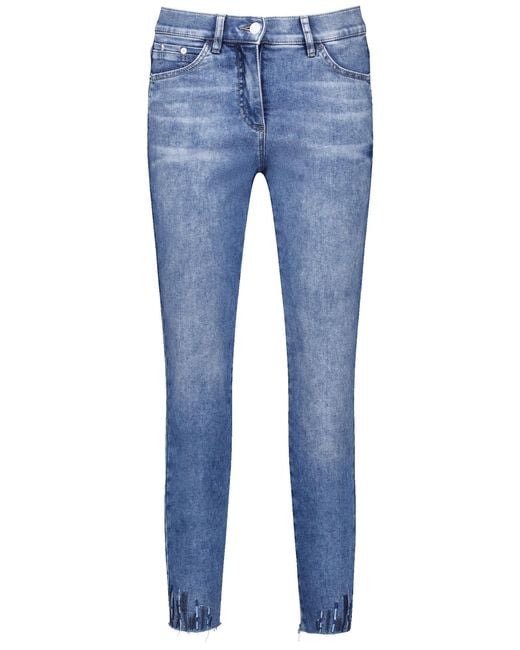 Gerry Weber Blue Jeans sol꞉ine best4me cropped mit dekor baumwolle
