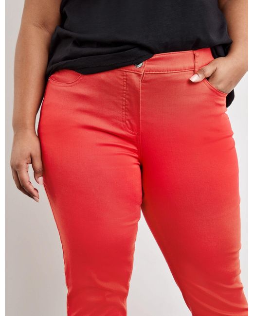 Samoon Red Elastische 7/8 jeans betty baumwolle