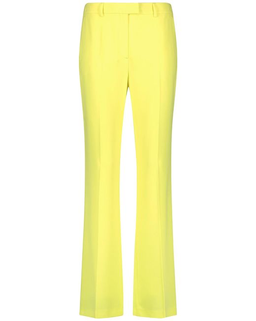 Taifun Yellow Elegante flared pants