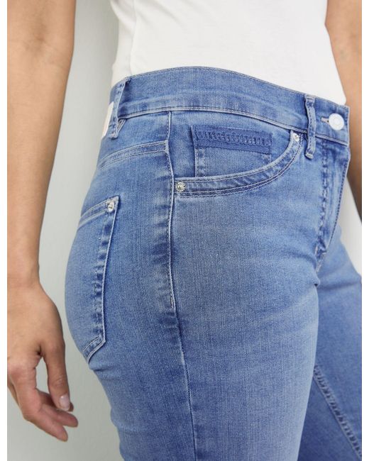 Gerry Weber Blue Ausgestellte jeans mar꞉lie flared cropped baumwolle