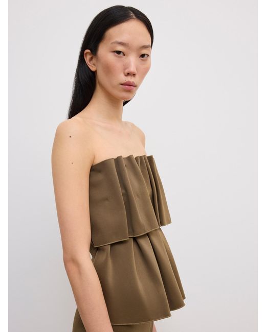 House of Dagmar Natural Sculpted Tube Top