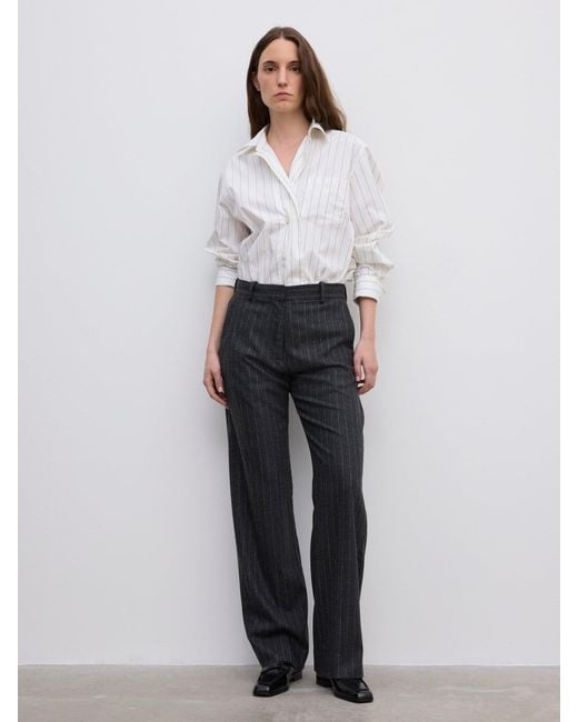 House of Dagmar White Classic Suit Trouser