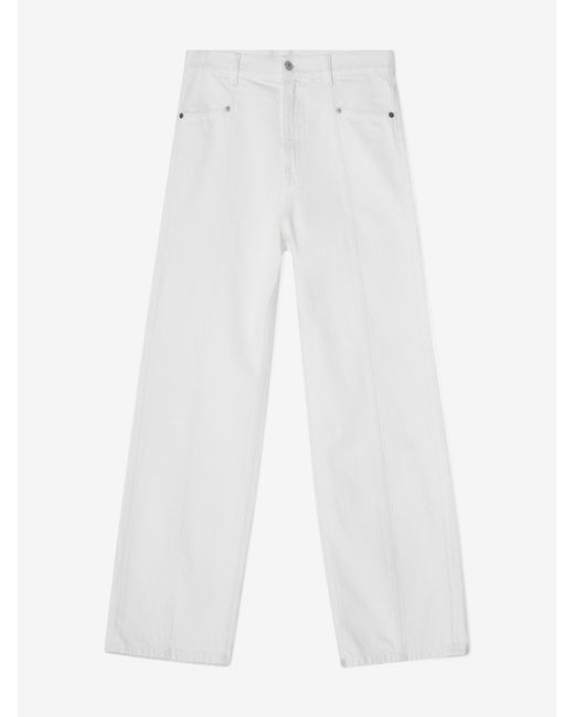 House of Dagmar White Loose Fit Denim