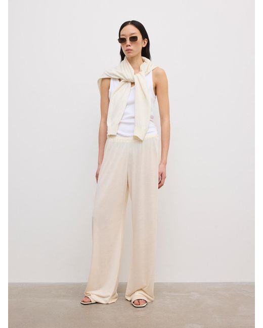House of Dagmar Natural Jersey Trousers