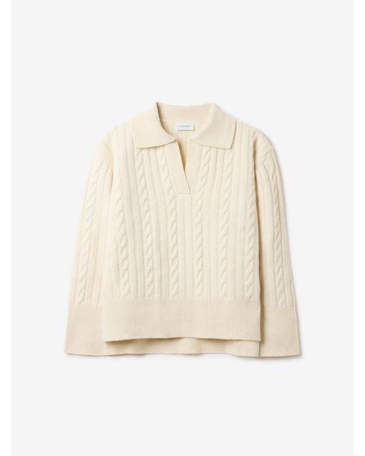House of Dagmar Blue Cashmere Wool Polo
