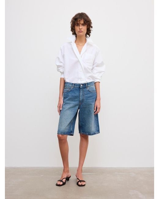 House of Dagmar Blue Baggy Fit Shorts