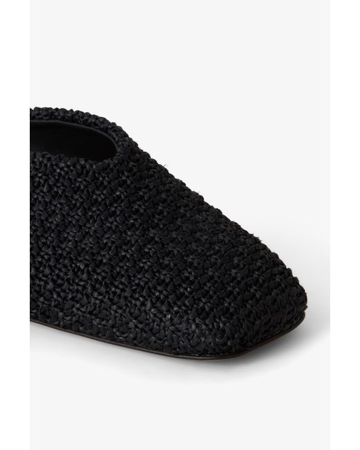 House of Dagmar White Square Toe Slip Ins