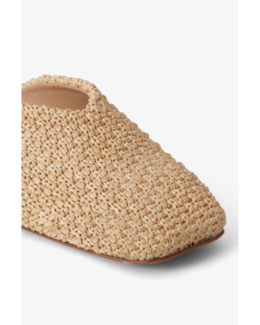 House of Dagmar White Square Toe Slip Ins