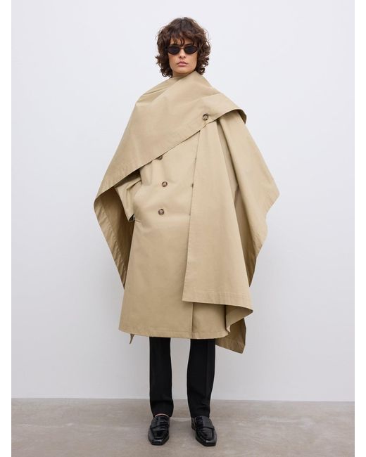 House of Dagmar White Db Long Trenchcoat