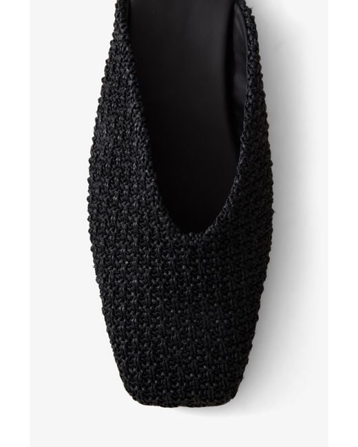 House of Dagmar White Square Toe Slip Ins