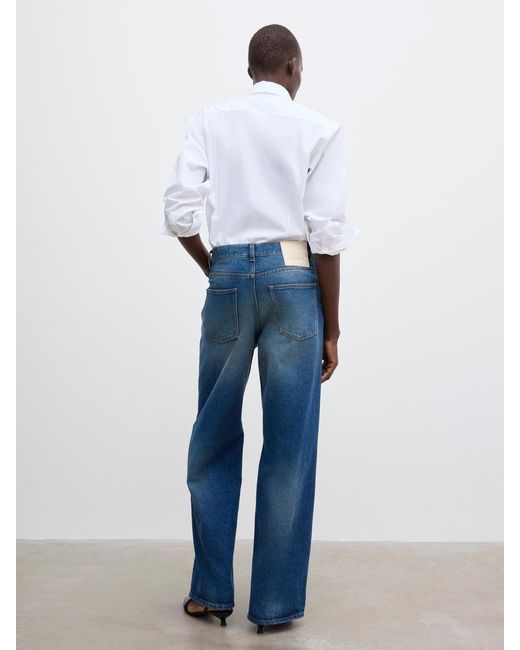House of Dagmar Blue Baggy Fit Denim