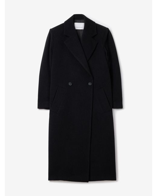 House of Dagmar Blue Db Wool Coat