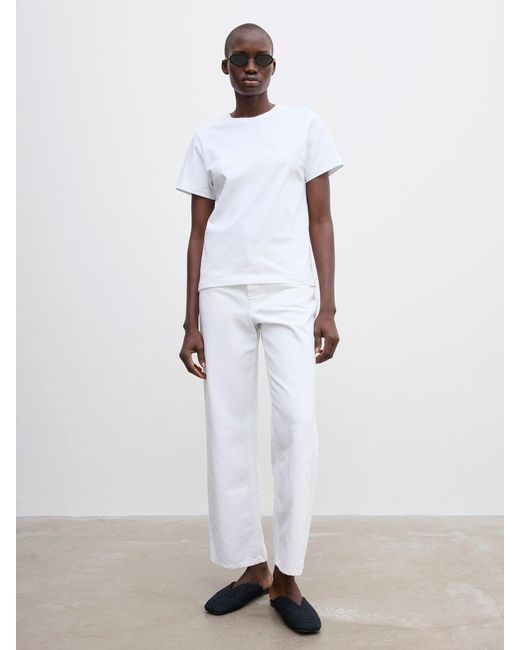 House of Dagmar White Cotton T-Shirt