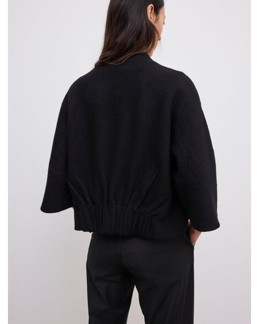 House of Dagmar Black Short Wool Cardigan