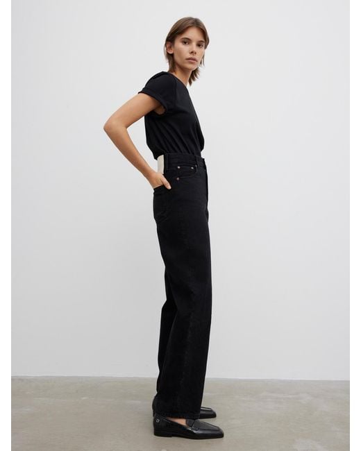 House of Dagmar Black Wide Leg Denim