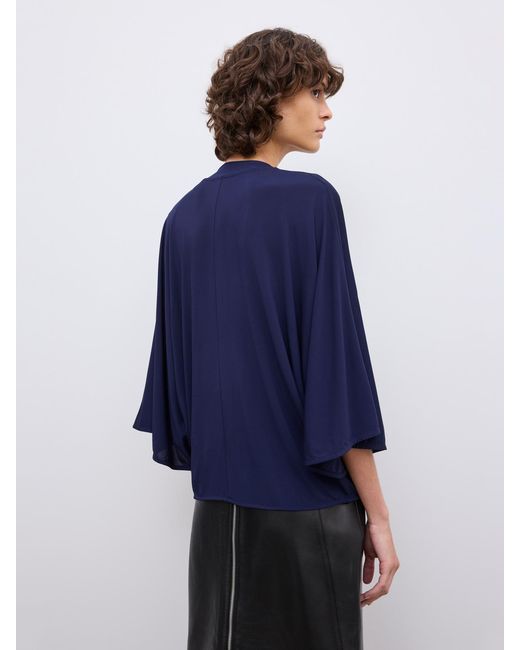 House of Dagmar Blue Jersey Kimono Top