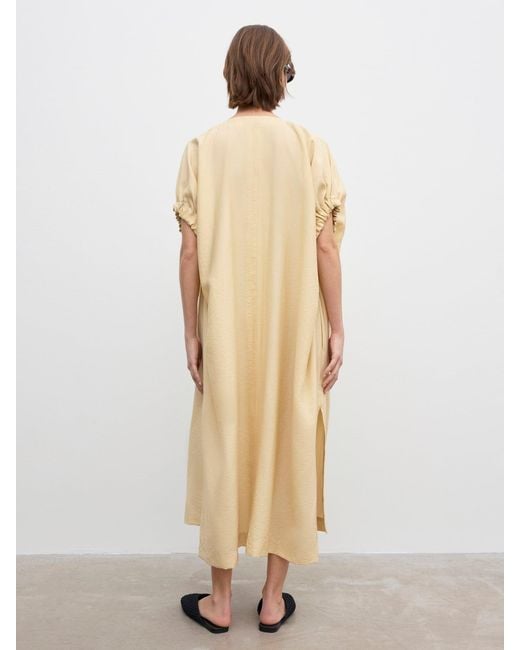 House of Dagmar Natural Rouched Dress