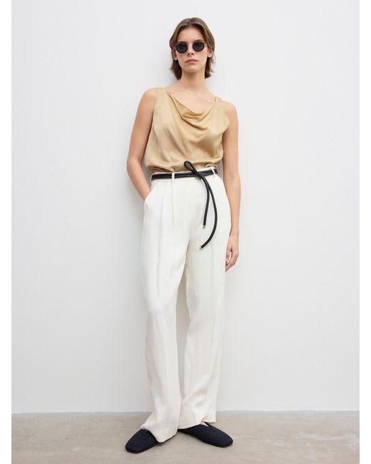 House of Dagmar Black Rope Leather Belt