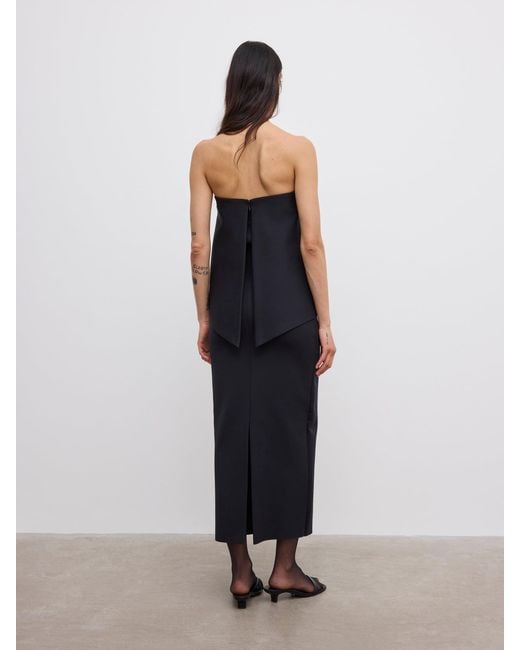 House of Dagmar Blue Square Slim Dress