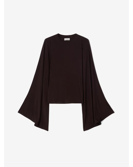 House of Dagmar Brown Jersey Kimono Top
