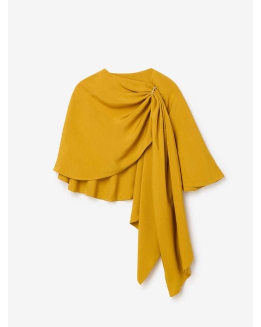 House of Dagmar White Cape Top