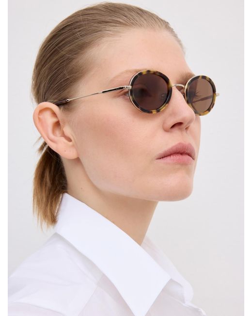 House of Dagmar Brown Round Sunglasses
